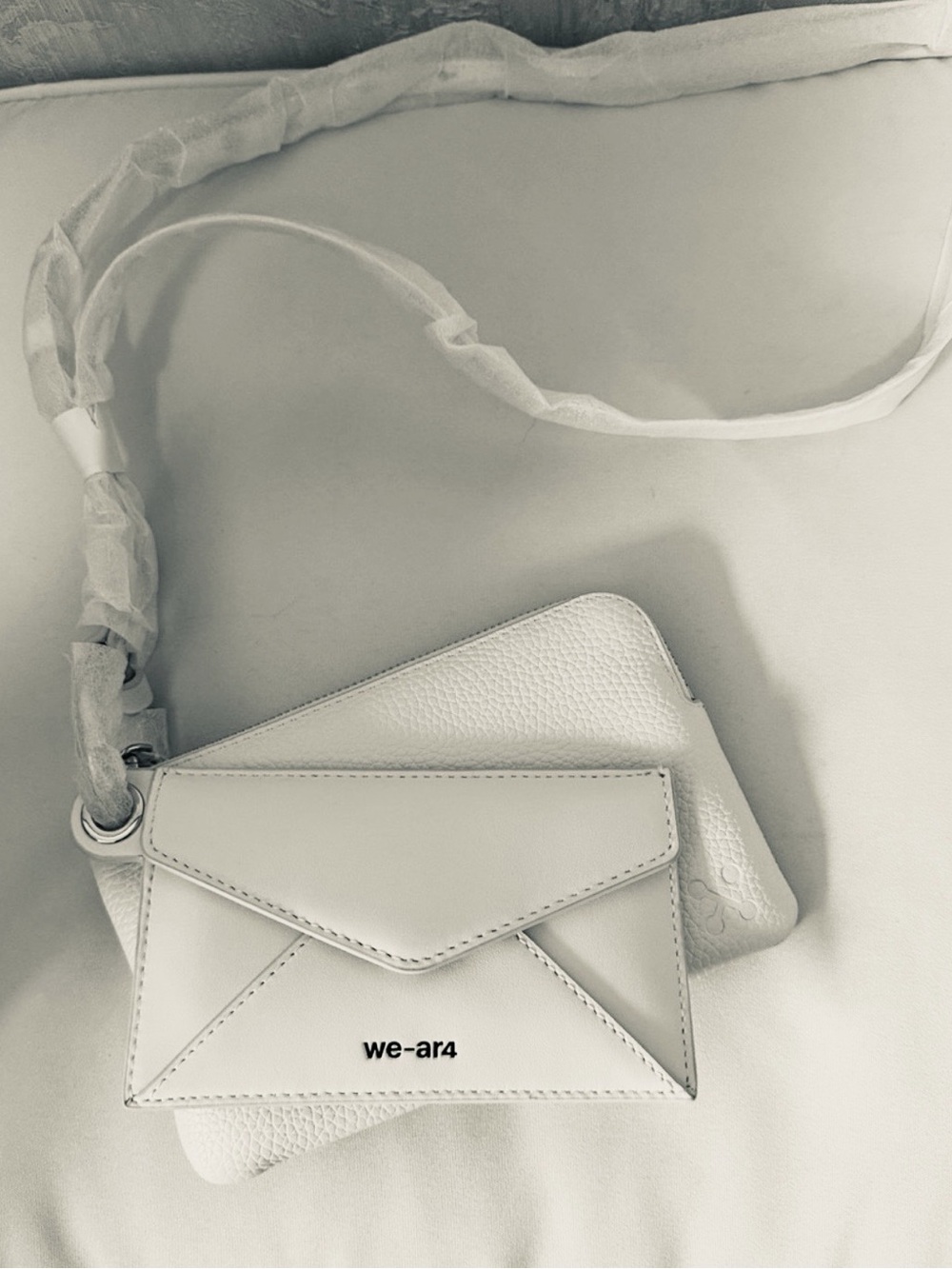 we-ar4 White Envelope Crossbody Bag